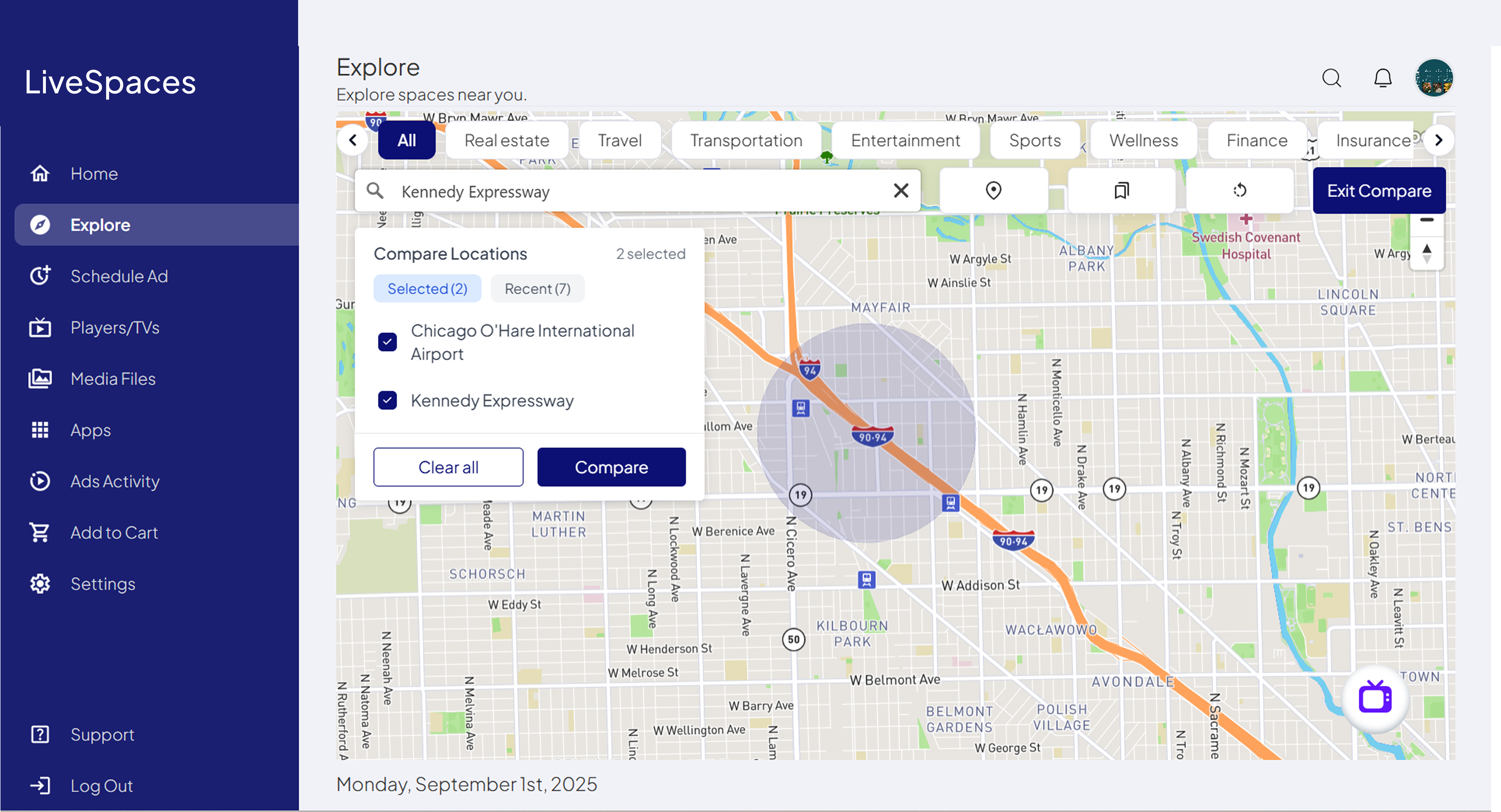 Location Analytics Map
